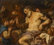 Johann Carl Loth Jakob segnet Ephraim und Manasse oil painting